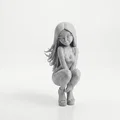 Mô hình tượng nữ squat tinh tế dành cho máy in 3D - Thumbnail 1