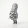 Mô hình tượng nữ squat tinh tế dành cho máy in 3D - Thumbnail 3