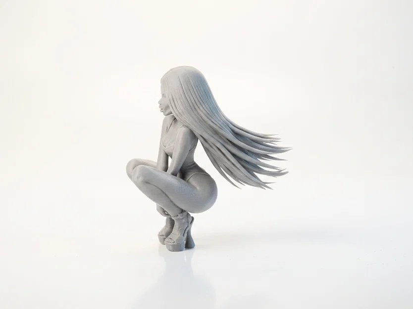 Mô hình tượng nữ squat tinh tế dành cho máy in 3D - Image 4