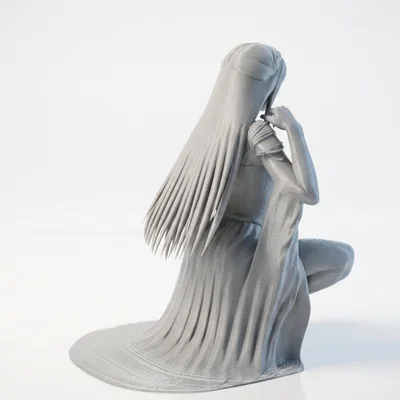 Mô hình 3D tượng nữ ngồi (Squatting Lady Figurine)