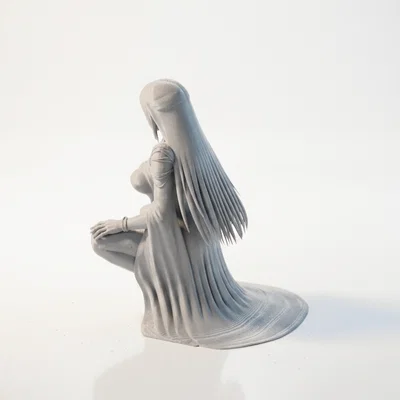 Mô hình 3D tượng nữ ngồi (Squatting Lady Figurine)