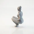 Mô hình 3D tượng nữ ngồi xổm - Squatting Lady Figurine - Thumbnail 4