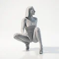 Mô hình tượng nữ ngồi xổm - File in 3D nghệ thuật - Thumbnail 3