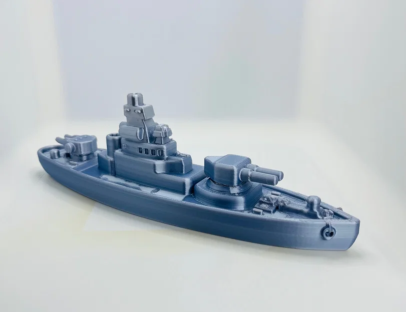 Mô hình tàu chiến mini phong cách Thế chiến II để bàn (Toy Battleship) - Image 1