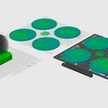Bộ đế lót ly Skull Collection (Coasters) cá tính in 3D - Thumbnail 1