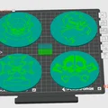 Bộ đế lót ly Skull Collection (Coasters) cá tính in 3D - Thumbnail 5