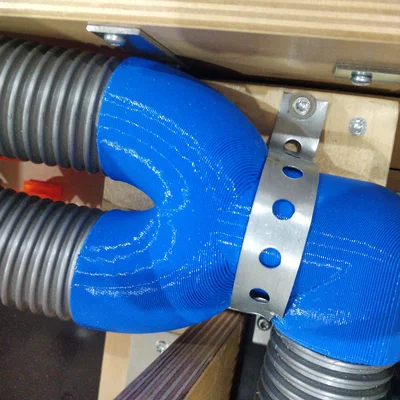 Đầu nối chữ Y góc 90 độ cho ống hút bụi 41mm - In 3D hiệu quả