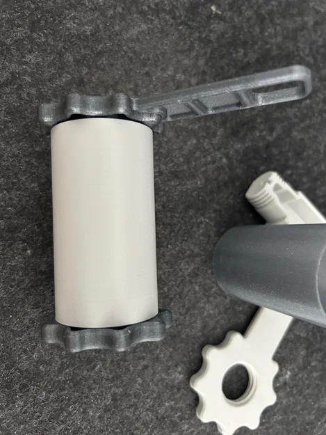 Giá đỡ cuộn nhựa PolyDryer, trục bạc đạn, chốt - Image 7