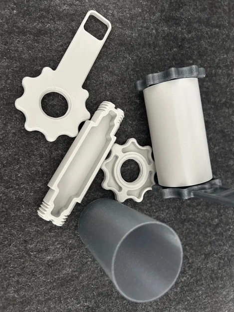 Giá đỡ cuộn nhựa PolyDryer, trục bạc đạn, chốt - Image 9