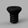 Nắp đậy đuôi đèn E12 có đầu vít PH3 - Phụ kiện trang trí 3D - Thumbnail 2