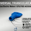 Chìa khóa tam giác vạn năng - Cho công tơ điện/ga - Dụng cụ kỹ thuật - Thumbnail 1