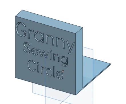 Bảng hiệu trang trí Granny Sewing Circle - Mô hình in 3D đẹp - Image 1