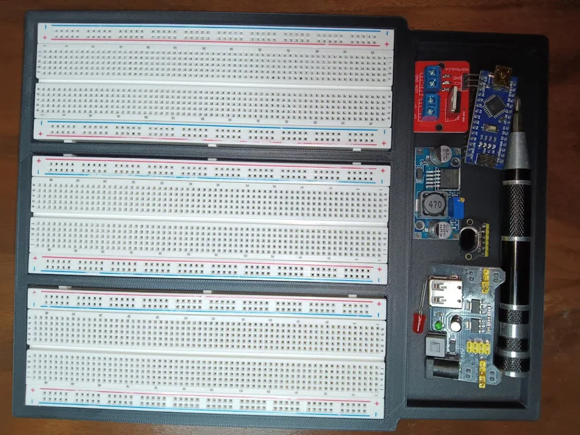Khay Dự Án Điện Tử & Kệ Để Linh Kiện Cho Breadboard - Image 1