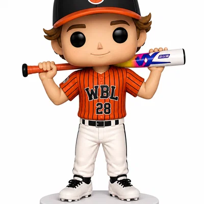 Mô hình cầu thủ bóng chày phong cách Funko Pop để bàn