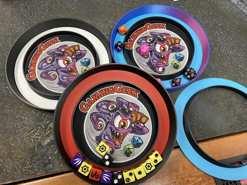 Khay Đổ Xúc Xắc Hình Tròn Cho Lót Chuột 7 Inch - Image 1