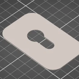 Nắp che lỗ khóa PZ (PZ Cylinder Cover) in 3D bền đẹp