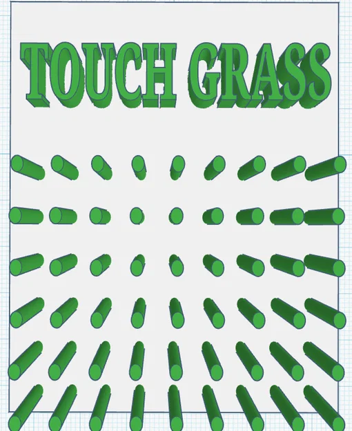 Mô hình Touch Grass 3D - Giải trí hài hước ngay trên bàn làm việc - Image 1