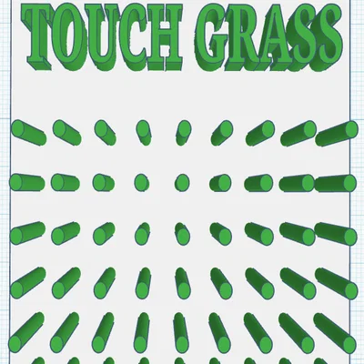 Mô hình Touch Grass 3D - Giải trí hài hước ngay trên bàn làm việc