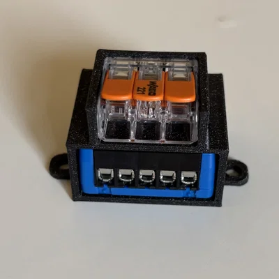 Đế gắn kết hợp Wago 221 và Shelly 1 Mini siêu gọn gàng