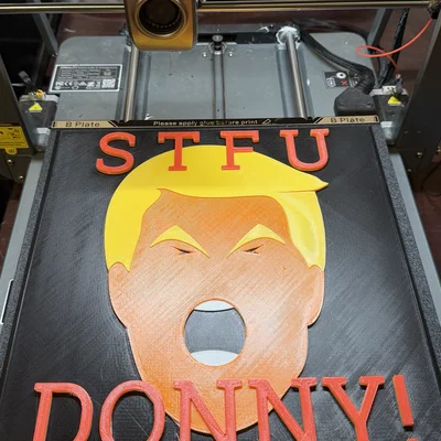 Bảng hiệu STFU Donny