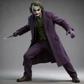 Mô hình Joker (The Joker 1) tỉ lệ 1:24 sắc nét cho in 3D Resin - Thumbnail 1