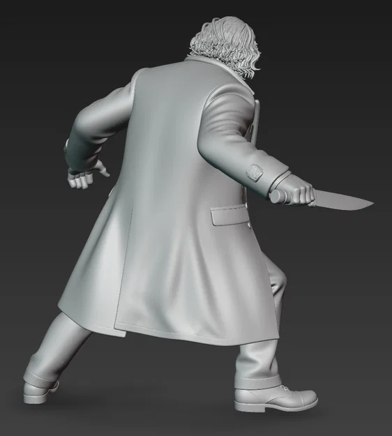 Mô hình Joker (The Joker 1) tỉ lệ 1:24 sắc nét cho in 3D Resin - Image 3