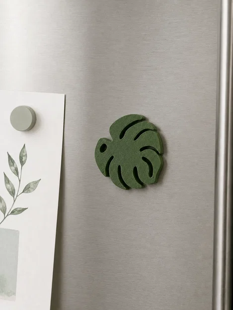 Đế lót ly, móc khóa, nam châm và nhiều phụ kiện hình lá Monstera - Image 3