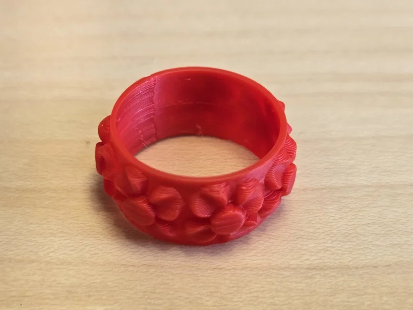 Nhẫn Hoa Văn Tinh Tế (Floral Ring) - Mẫu In 3D Trang Sức Dễ Thương - Image 4