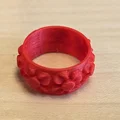 Nhẫn Hoa Văn Tinh Tế (Floral Ring) - Mẫu In 3D Trang Sức Dễ Thương - Thumbnail 4