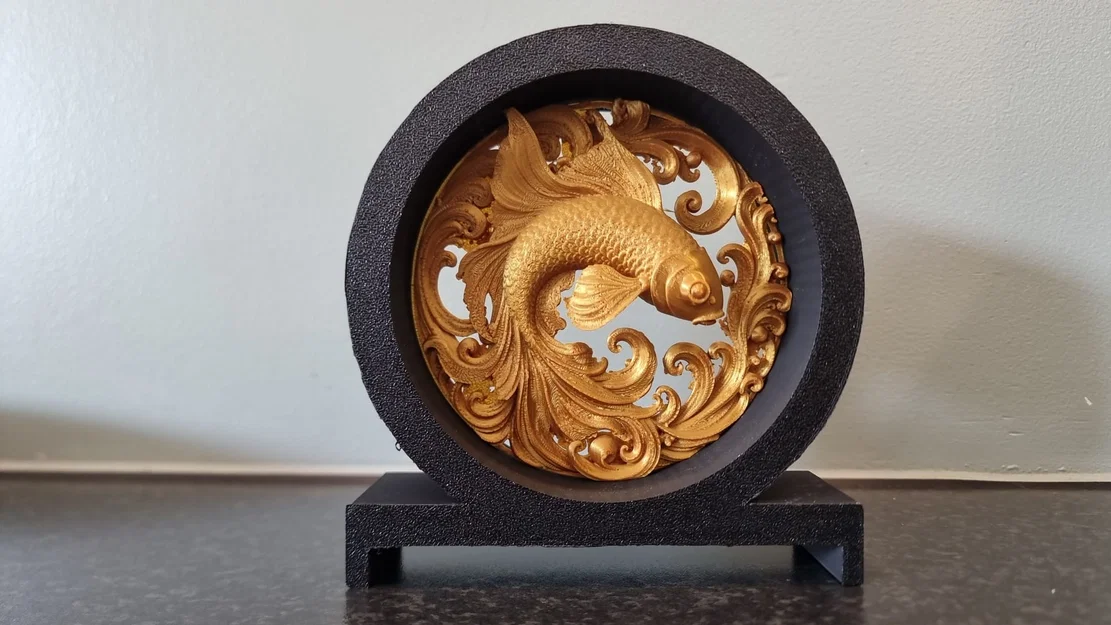 Mô hình trang trí để bàn Koi Fish Diorama nghệ thuật - Image 2