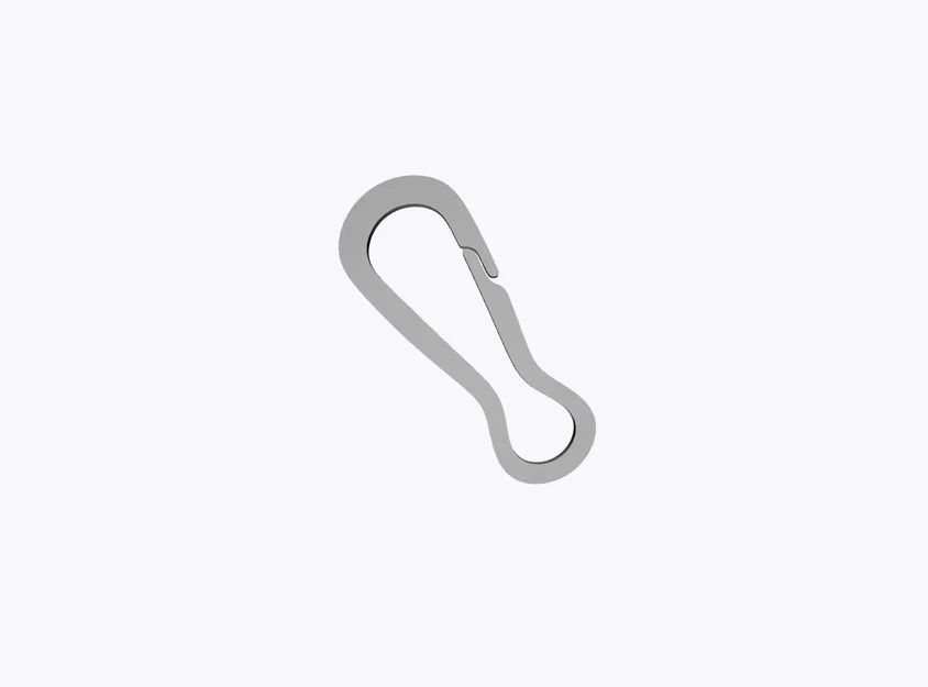 Móc khóa lò xo mini Micro Clip Carabiner - Mẫu in 3D tiện dụng - Image 1