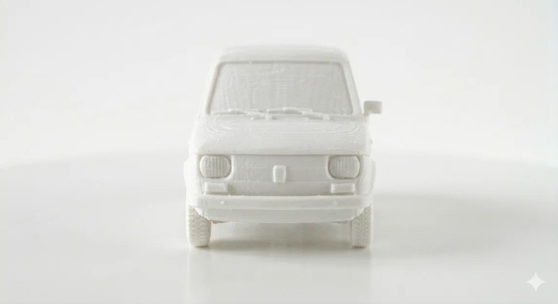 Mô hình xe cổ Fiat 126 Maluch tinh tế cho máy in 3D - Image 1