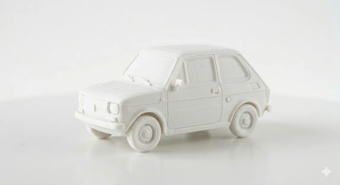 Mô hình xe cổ Fiat 126 Maluch tinh tế cho máy in 3D - Image 2