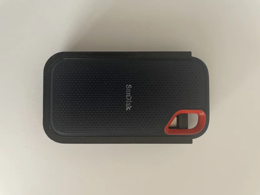 Hộp bảo vệ in 3D cho ổ cứng Sandisk Extreme Portable kèm ngăn chứa cáp - Image 3