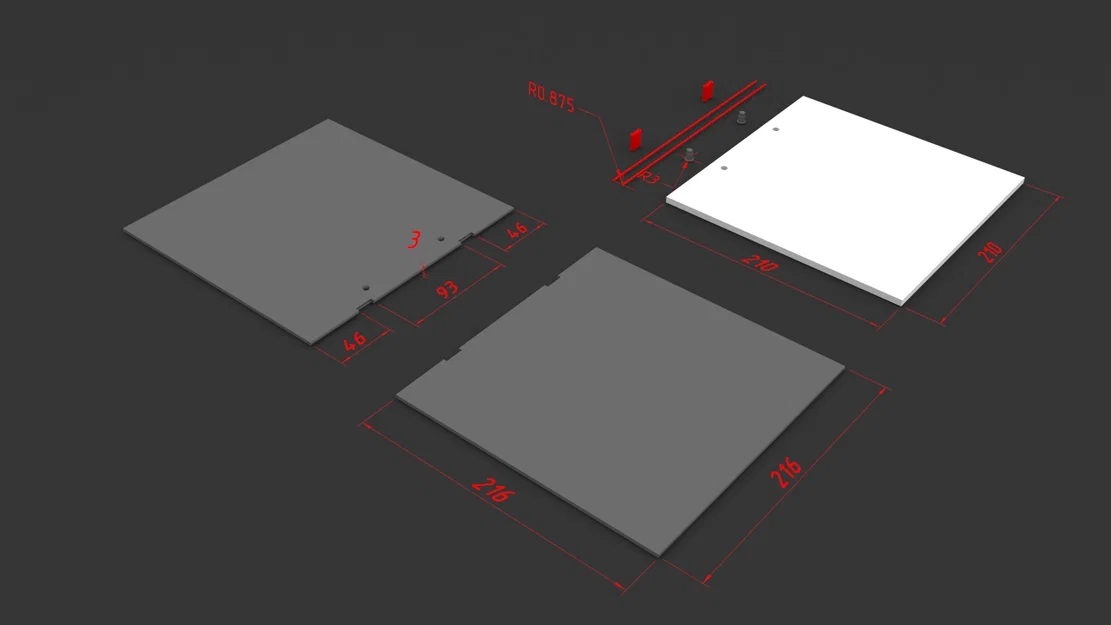 Bìa Sổ Tay/Sổ Vẽ Modular In 3D "A Book (rev. 00)" - Image 2