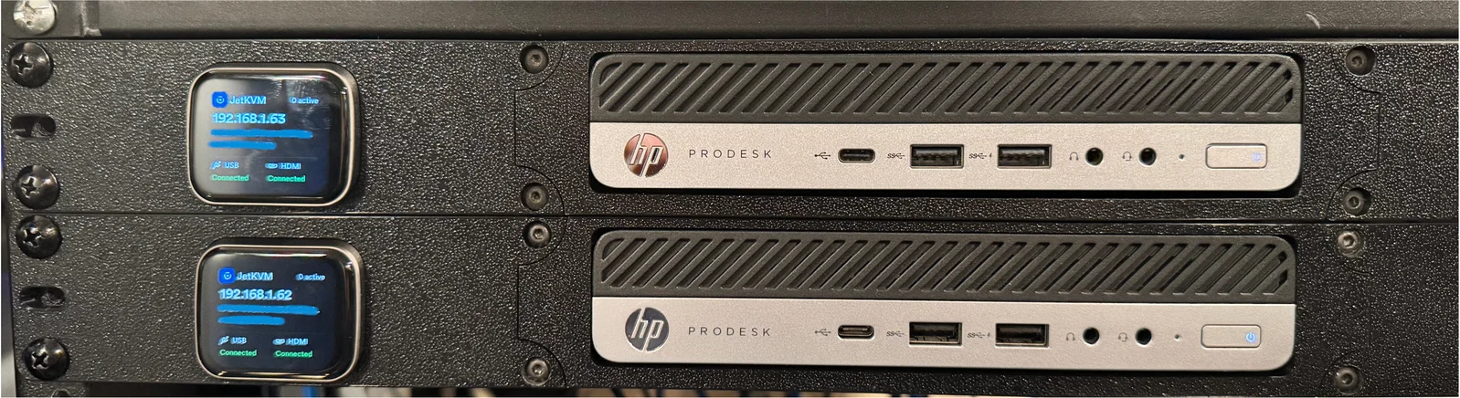 Giá đỡ JetKVM đa năng cho Rackmount HP ProDesk, EliteDesk (G1-G6) - Image 1