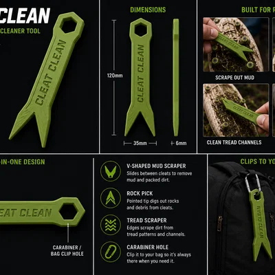 CLEAT CLEAN - Dụng cụ vệ sinh giày đinh thể thao nhỏ gọn