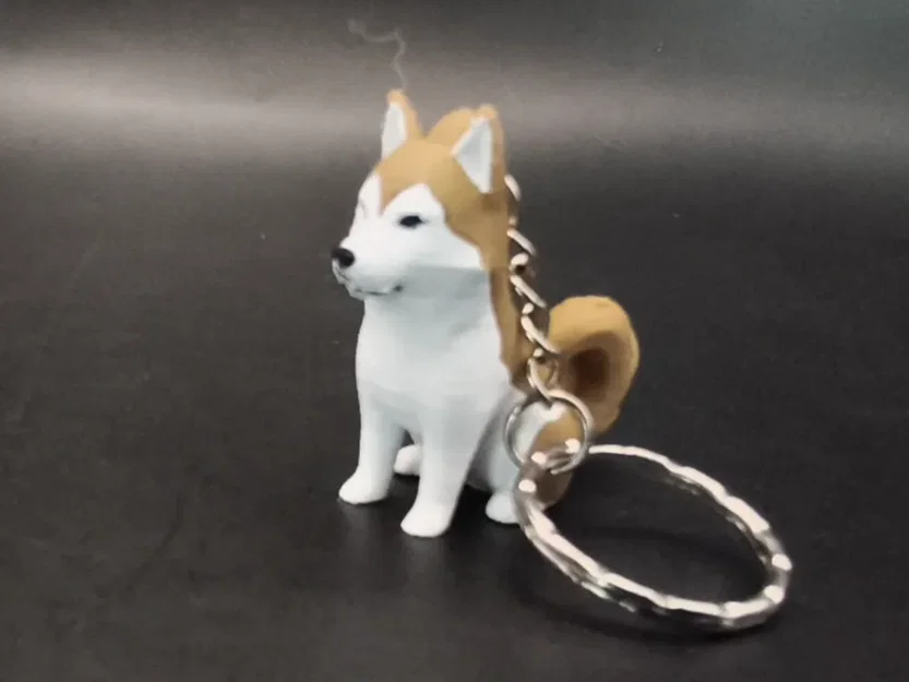 Móc khóa hình chó Husky - Image 1