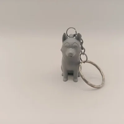 Móc khóa hình chó Husky