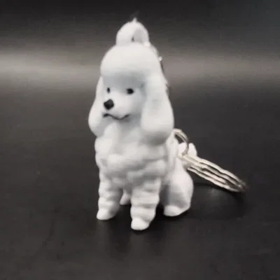 Móc khóa hình chó Poodle