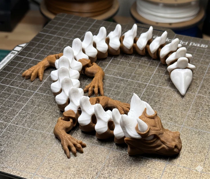 Bone Crest Dragon - Mô hình rồng khớp nối in nguyên khối - Image 1