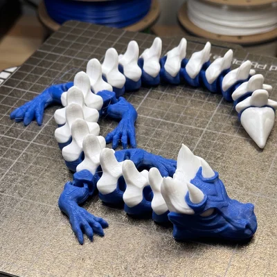 Bone Crest Dragon - Mô hình rồng khớp nối in nguyên khối