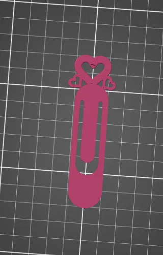 Kẹp sách hình trái tim 3D (Heart Bookmark) dễ thương cho người yêu sách - Image 1