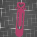Kẹp sách hình trái tim 3D (Heart Bookmark) dễ thương cho người yêu sách - Thumbnail 1