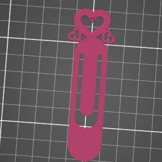 Kẹp sách hình trái tim 3D (Heart Bookmark) dễ thương cho người yêu sách