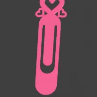 Kẹp sách hình trái tim 3D (Heart Bookmark) dễ thương cho người yêu sách
