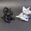 Bộ Ba Tượng Khủng Long Triceratops Dễ Thương - Trang Trí Bàn Phong Cách Boho - Thumbnail 2