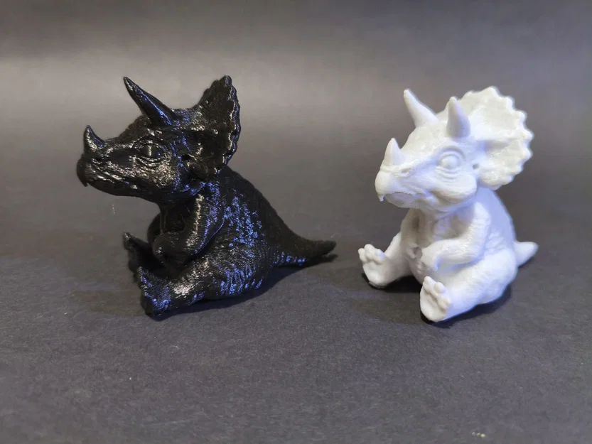Bộ Ba Tượng Khủng Long Triceratops Dễ Thương - Trang Trí Bàn Phong Cách Boho - Image 3