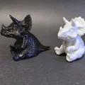 Bộ Ba Tượng Khủng Long Triceratops Dễ Thương - Trang Trí Bàn Phong Cách Boho - Thumbnail 3