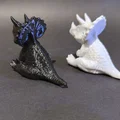 Bộ Ba Tượng Khủng Long Triceratops Dễ Thương - Trang Trí Bàn Phong Cách Boho - Thumbnail 4